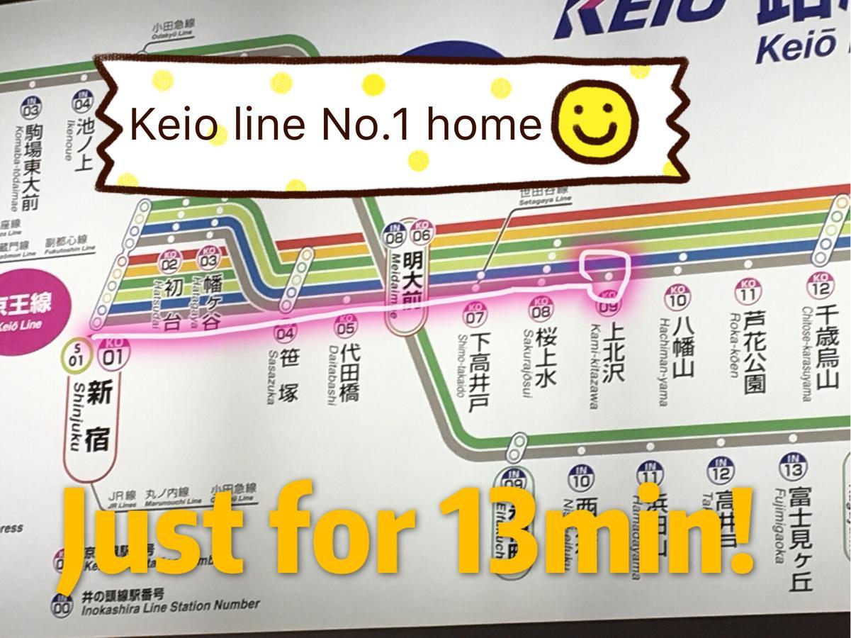 世田谷 大晶家 Direct To Shinjuku For 13Min 上北沢3分 近涉谷新宿 โตเกียว ภายนอก รูปภาพ